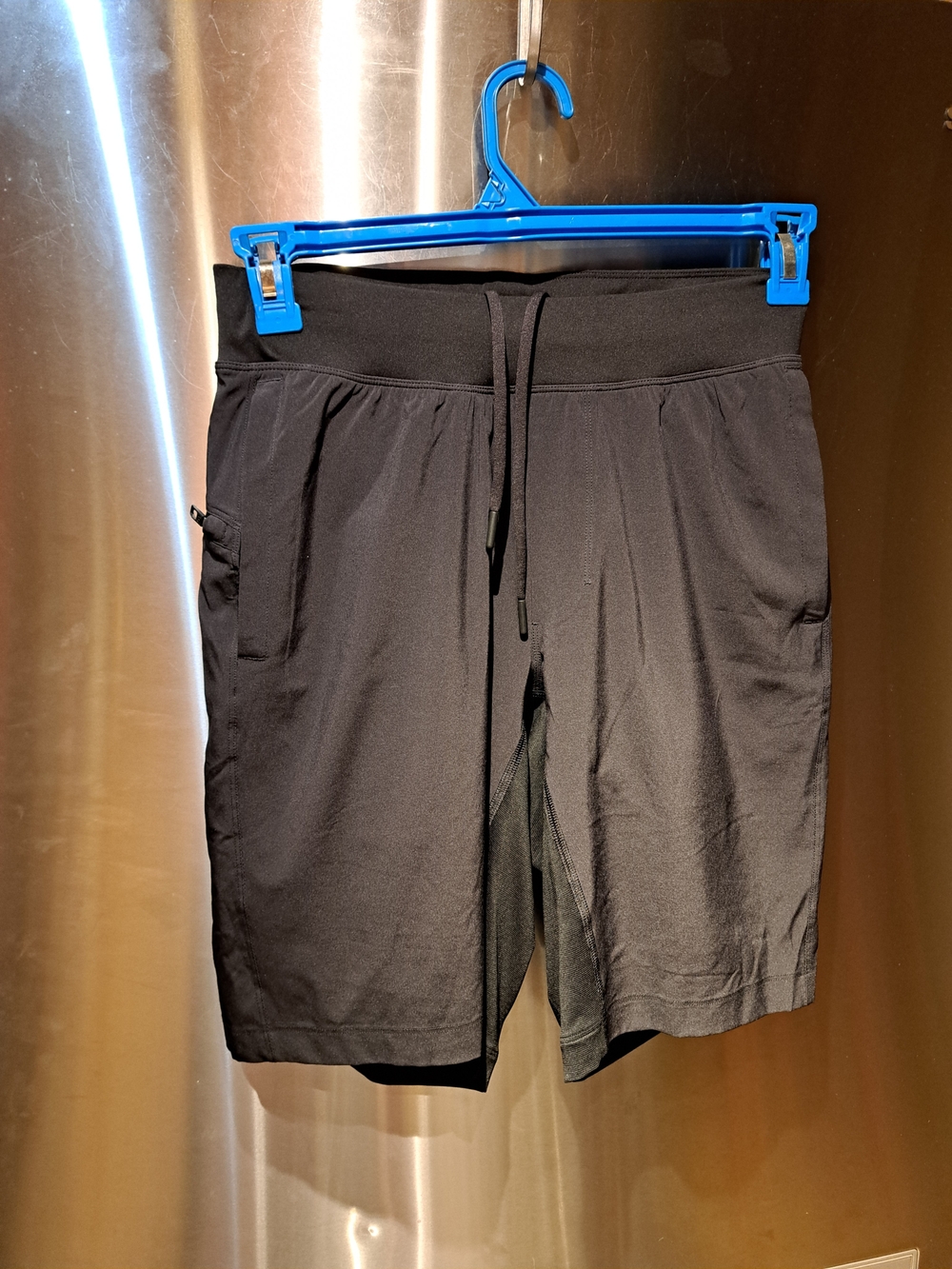lululemon athletica Men's Black Athletic Drawstring Shorts